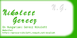 nikolett gerecz business card